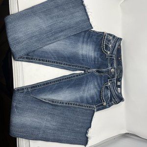 Miss Me Womens Jeans Size 27x31 - Signature Boot - Mid Rise, Flap Pockets